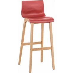 CLP Tabouret De Bar Hoover Nature Rouge