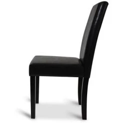 IDMARKET Lot De 2 Chaises HANNAH Noires Pour Salle à Manger - Noir 10 IDMARKET Lot De 2 Chaises HANNAH Noires Pour Salle à Manger - Noir -banc et tabouret Soldes Boutique 10606903 4