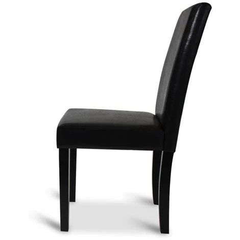 IDMARKET Lot De 2 Chaises HANNAH Noires Pour Salle à Manger - Noir 6 IDMARKET Lot De 2 Chaises HANNAH Noires Pour Salle à Manger - Noir – Image 4
