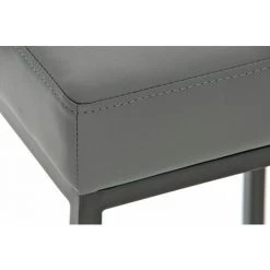 CLP Tabouret De Bar Montreal B80 Similicuir Gris -banc et tabouret Soldes Boutique 10756555 4