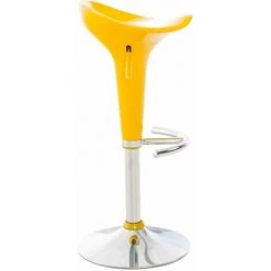 CLP Tabouret De Bar Saddle Jaune -banc et tabouret Soldes Boutique 10762455 4