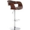 CLP Tabouret De Bar Kingston Tissu Noyer/marron -banc et tabouret Soldes Boutique 11205752 1