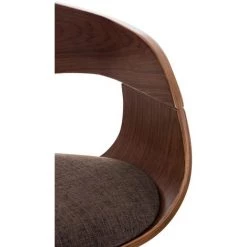 CLP Tabouret De Bar Kingston Tissu Noyer/marron -banc et tabouret Soldes Boutique 11205752 5