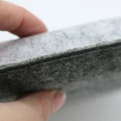 DUNEDESIGN 4 Coussins De Chaise Feutre Carré 35x35x2,5cm Petit Oreiller D’Assise Plat Gris -banc et tabouret Soldes Boutique 11453574 3