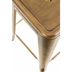 CLP Tabouret De Bar Joshua V2 En Métal Or -banc et tabouret Soldes Boutique 11569894 4