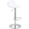 CLP Tabouret De Bar Design Lana V2 Similicuir Blanc Métal Chromé -banc et tabouret Soldes Boutique 12351346 1