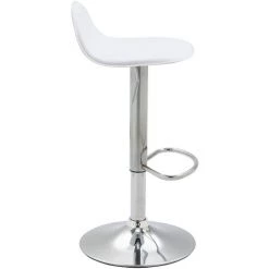 CLP Tabouret De Bar Design Lana V2 Similicuir Blanc Métal Chromé -banc et tabouret Soldes Boutique 12351346 3