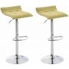 CLP Lot De 2 Tabourets De Bar Madison Tissu Vert -banc et tabouret Soldes Boutique 12390771 1