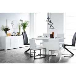 MILIBOO Chaises Design En Polyuréthane (lot De 2) SIMEA - Blanc - Blanc -banc et tabouret Soldes Boutique 13151009 5