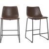 MILIBOO Tabourets De Bar Vintage 61 Cm (lot De 2) NEW ROCK - Marron Foncé -banc et tabouret Soldes Boutique 13151239 1