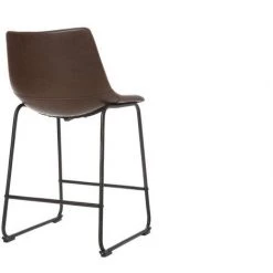 MILIBOO Tabourets De Bar Vintage 61 Cm (lot De 2) NEW ROCK - Marron Foncé -banc et tabouret Soldes Boutique 13151239 4