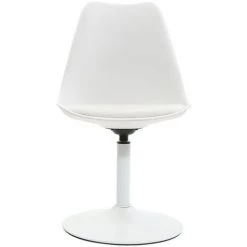 MILIBOO Chaise Design Pivotant Blanc Mat STEEVY V2 - Blanc Mat