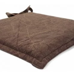 THEDECOFACTORY ASIA - <p>Galette De Chaise En Coton Moka 45x45 - Marron -banc et tabouret Soldes Boutique 13248012 2