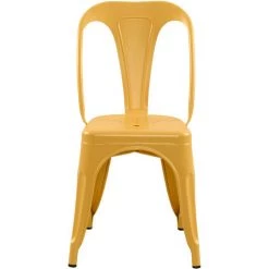 RENDEZ VOUS DéCO Chaise Indus Jaune Mat (lot De 2) - Jaune -banc et tabouret Soldes Boutique 13314741 3