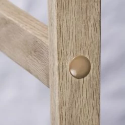 MOB-IN Tabourets De Bar En Chêne Et Assise Blanche 65 Cm RIVA - Lot De 2 - Blanc -banc et tabouret Soldes Boutique 13397655 4