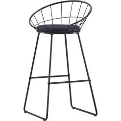 Chaises De Bar 2 Pcs Similicuir Noir VidaXL 11 Chaises De Bar 2 Pcs Similicuir Noir VidaXL -banc et tabouret Soldes Boutique 13408553 5