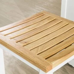 Lot De 2 Chaises Tabourets De Cuisine En Bois Avec Repose-Pieds,FST29-WNx2,SoBuy® -banc et tabouret Soldes Boutique 13500893 4