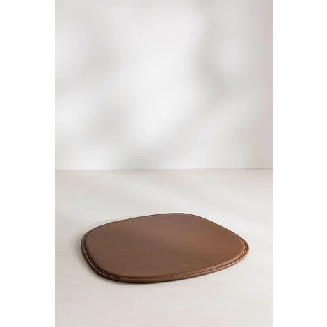 Coussin Pour Chaise Scand SKLUM Simili Cuir - Brun Tabaco 4 Coussin Pour Chaise Scand SKLUM Simili Cuir - Brun Tabaco – Image 2