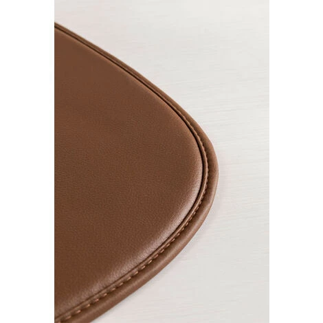 Coussin Pour Chaise Scand SKLUM Simili Cuir - Brun Tabaco 5 Coussin Pour Chaise Scand SKLUM Simili Cuir - Brun Tabaco – Image 3