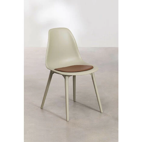 Coussin Pour Chaise Scand SKLUM Simili Cuir - Brun Tabaco 6 Coussin Pour Chaise Scand SKLUM Simili Cuir - Brun Tabaco – Image 4