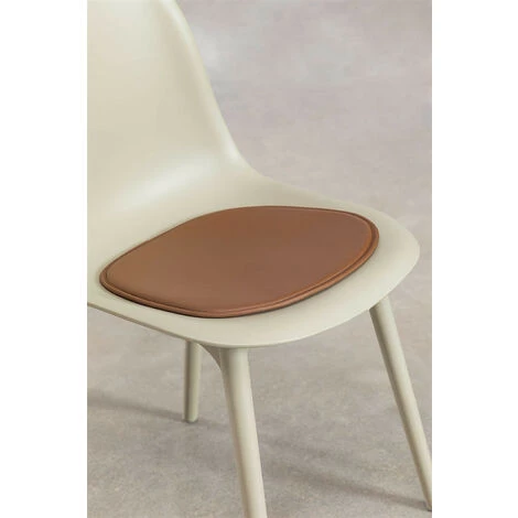 Coussin Pour Chaise Scand SKLUM Simili Cuir - Brun Tabaco 7 Coussin Pour Chaise Scand SKLUM Simili Cuir - Brun Tabaco – Image 5