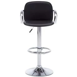 HELLOSHOP26 Lot De Deux Tabourets De Bar Design Chaise Siège Avec Accoudoirs 2 Pcs Similicuir Noir - Noir -banc et tabouret Soldes Boutique 13776785 2
