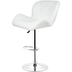 OOBEST Wihobby TANK TABOURETS DE BAR LOT DE 2 BLANC Style Contemporain Réglable En Hauteur De 55 à 75 Cm 9 OOBEST Wihobby TANK TABOURETS DE BAR LOT DE 2 BLANC Style Contemporain Réglable En Hauteur De 55 à 75 Cm -banc et tabouret Soldes Boutique 13823736 3