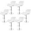 OOBEST Wihobby TANK TABOURETS DE BAR LOT DE 6 BLANC Style Contemporain Réglable En Hauteur De 55 à 75 Cm 2 OOBEST Wihobby TANK TABOURETS DE BAR LOT DE 6 BLANC Style Contemporain Réglable En Hauteur De 55 à 75 Cm -banc et tabouret Soldes Boutique 13823766 1