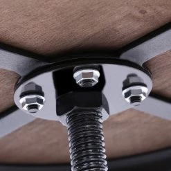 IKayaa Tabouret De Bar Style Industriel Assise En Bois, (Peut Regarder La Video) 10 IKayaa Tabouret De Bar Style Industriel Assise En Bois, (Peut Regarder La Video) -banc et tabouret Soldes Boutique 13900643 4