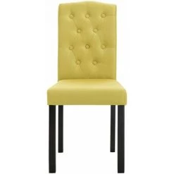 Chaises De Salle à Manger Tissu 2 Pcs Vert VidaXL 10 Chaises De Salle à Manger Tissu 2 Pcs Vert VidaXL -banc et tabouret Soldes Boutique 13951571 4