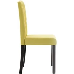 Chaises De Salle à Manger Tissu 2 Pcs Vert VidaXL 11 Chaises De Salle à Manger Tissu 2 Pcs Vert VidaXL -banc et tabouret Soldes Boutique 13951571 5