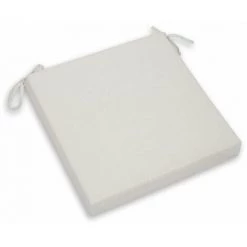 Coussin Pour Chaise Chillvert Javea Carré 38x38x6 Cm Blanc Écru Déhoussable