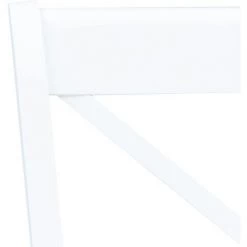 Chaises De Salle à Manger Bois D'Hévéa Massif 2 Pcs Blanc VidaXL -banc et tabouret Soldes Boutique 14168831 5