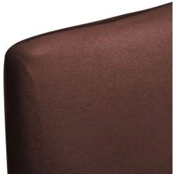 VIDAXL Housse De Chaise Droite Extensible 6 Pcs Marron - Brun -banc et tabouret Soldes Boutique 14262304 5
