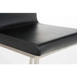 CLP Chaise De Salle à Manger Colmar Similicuir Noir -banc et tabouret Soldes Boutique 14774292 5