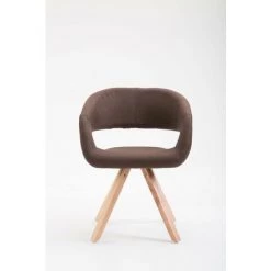 CLP Chaise De Salle à Manger Suez Tissu Marron Nature 6 CLP Chaise De Salle à Manger Suez Tissu Marron Nature -banc et tabouret Soldes Boutique 14779180 2