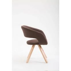 CLP Chaise De Salle à Manger Suez Tissu Marron Nature 7 CLP Chaise De Salle à Manger Suez Tissu Marron Nature -banc et tabouret Soldes Boutique 14779180 3