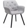 CLP Chaise De Salle à Manger Cassidy Tissu Gris Noir -banc et tabouret Soldes Boutique 14779649 1