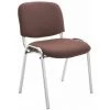 CLP Chaise Visiteur KEN Support Chromé Tissu Marron -banc et tabouret Soldes Boutique 14780900 1