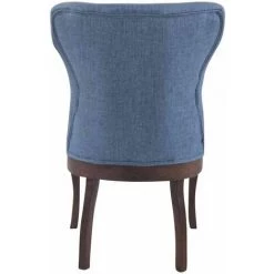 CLP Chaise De Salle à Manger Windsor Tissu Bleu -banc et tabouret Soldes Boutique 14781613 5