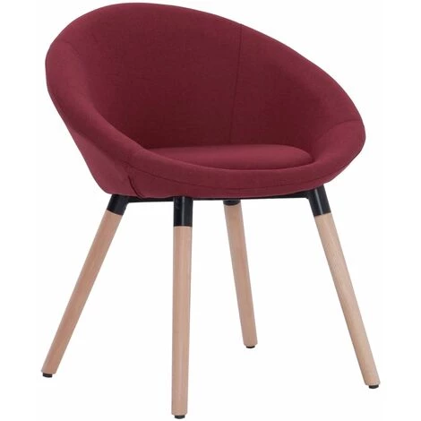 Chaises De Salle à Manger Tissu Rouge Bordeaux 1 Pc VidaXL 3 Chaises De Salle à Manger Tissu Rouge Bordeaux 1 Pc VidaXL