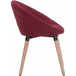 Chaises De Salle à Manger Tissu Rouge Bordeaux 1 Pc VidaXL 9 Chaises De Salle à Manger Tissu Rouge Bordeaux 1 Pc VidaXL -banc et tabouret Soldes Boutique 14833443 3