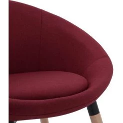 Chaises De Salle à Manger Tissu Rouge Bordeaux 1 Pc VidaXL 11 Chaises De Salle à Manger Tissu Rouge Bordeaux 1 Pc VidaXL -banc et tabouret Soldes Boutique 14833443 5