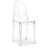 GHOST STYLE Chaise à Manger Victoria Queen Design Transparent Transparent - PC, Plastique - Transparent -banc et tabouret Soldes Boutique 15020606 1