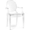 GHOST STYLE Fauteuil Louis XiV Design Transparent Transparent - PC, Plastique - Transparent -banc et tabouret Soldes Boutique 15020638 1