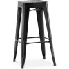 PRIVATEFLOOR Tabouret Stylix - Métal - 76cm Noir - Fer - Noir 2 PRIVATEFLOOR Tabouret Stylix - Métal - 76cm Noir - Fer - Noir -banc et tabouret Soldes Boutique 15022388 1