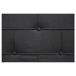 IDIMEX Lit Double Pour Adulte NIZZA 140x190 Cm 2 Places / 2 Personnes, Avec Sommier Et Pieds En Métal Chromé, Tissu Capitonné Noir - Noir 9 IDIMEX Lit Double Pour Adulte NIZZA 140x190 Cm 2 Places / 2 Personnes, Avec Sommier Et Pieds En Métal Chromé, Tissu Capitonné Noir - Noir -banc et tabouret Soldes Boutique 15070255 4