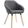 Chaise De Salle à Manger Tissu Gris Foncé 1 Pc VidaXL
