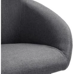 Chaise De Salle à Manger Tissu Gris Foncé 1 Pc VidaXL -banc et tabouret Soldes Boutique 15250970 5