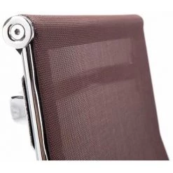 CLP Chaise Cantilever Brenda Avec Revétement En Maille Et Pied Luge En Métal Marron 11 CLP Chaise Cantilever Brenda Avec Revétement En Maille Et Pied Luge En Métal Marron -banc et tabouret Soldes Boutique 15341060 5